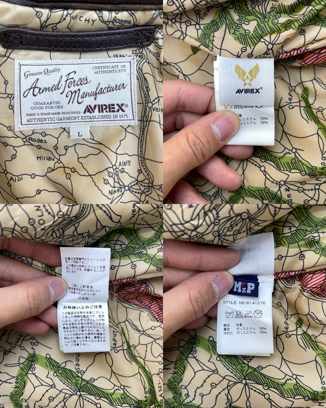 아비렉스 타입 A-2 핀업 걸 레더 자켓 상품이미지8