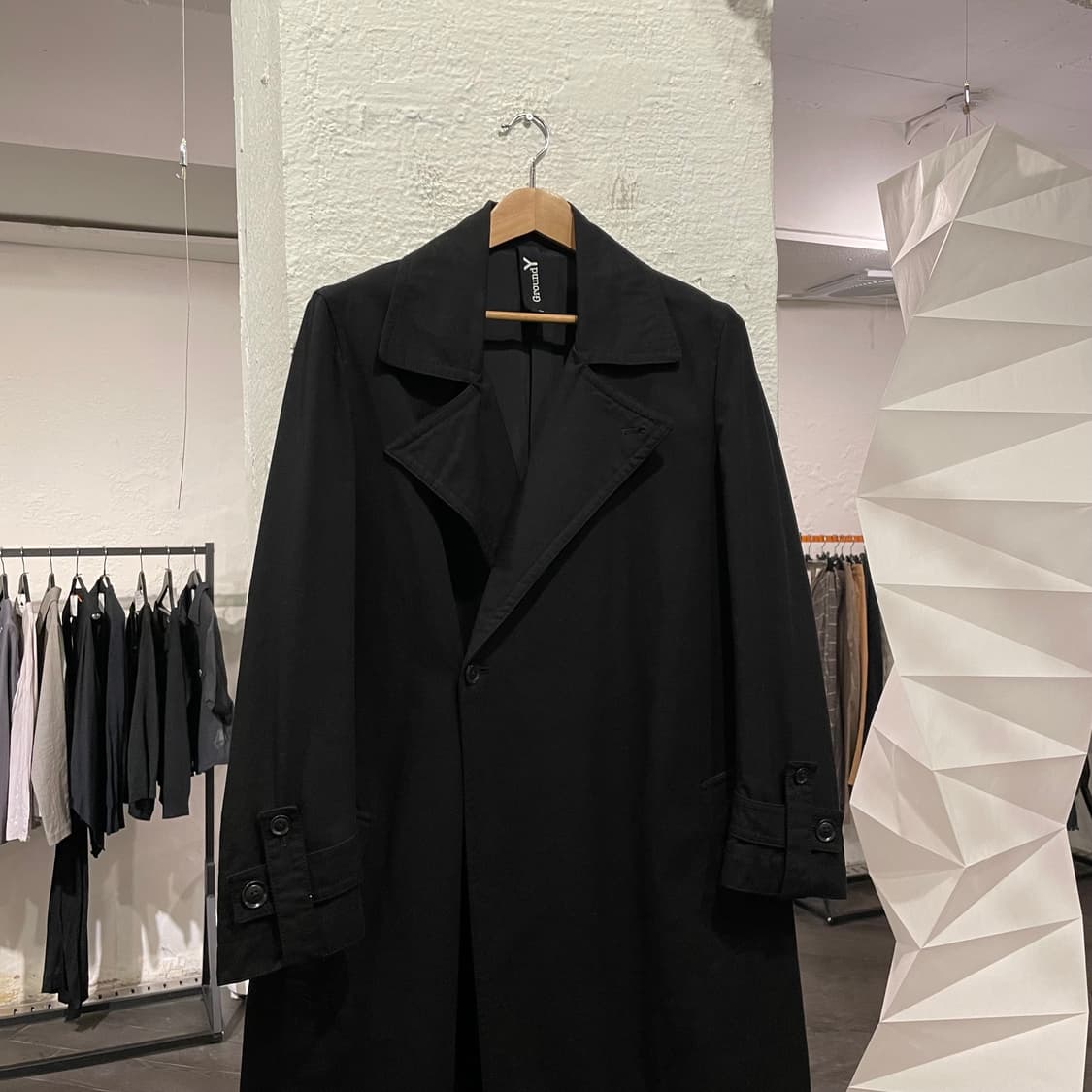 요지야마모토 코튼 더블 코트 상품이미지2