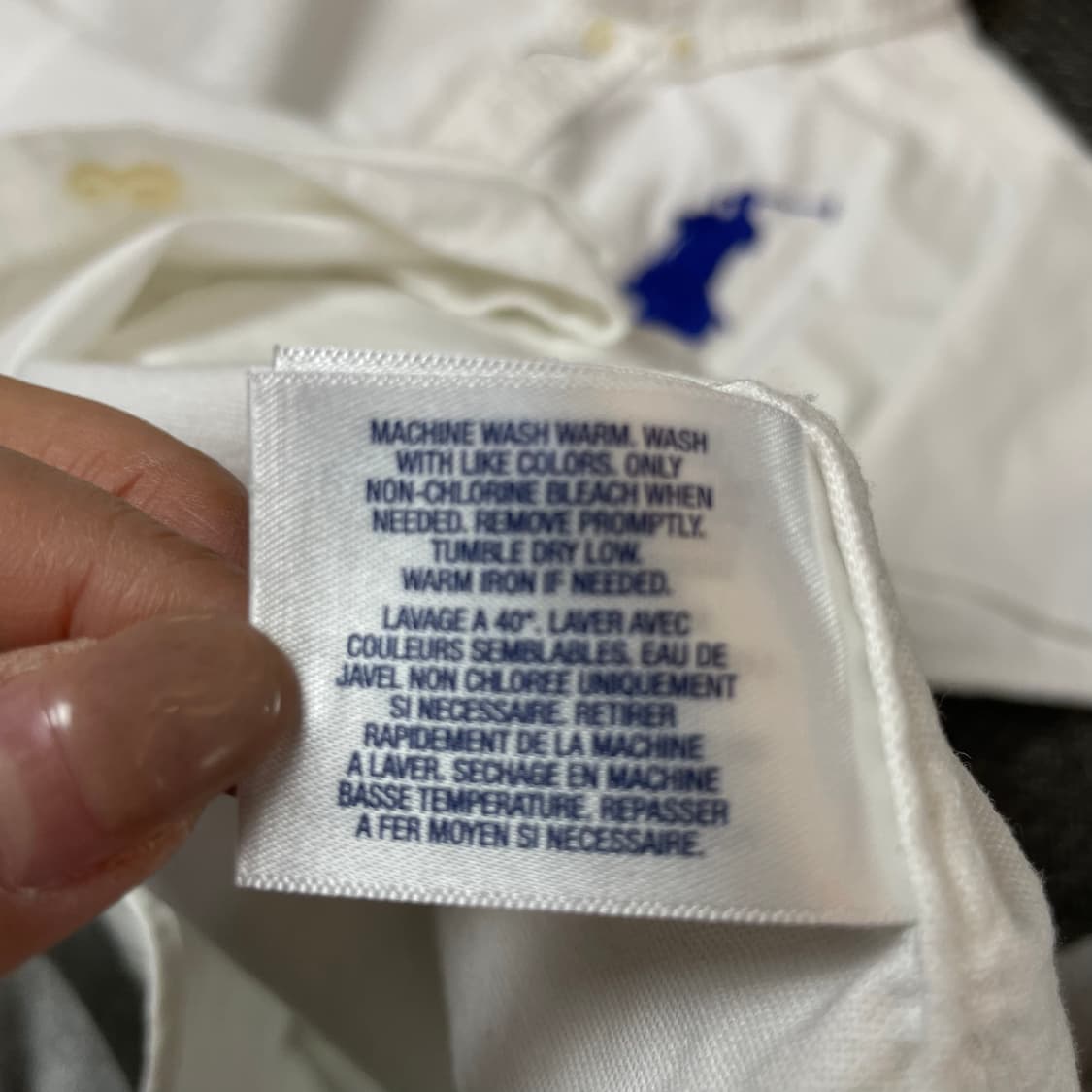 폴로랄프로렌 블루빅포니 화이트 긴팔 셔츠 XL(18-20) 상품이미지6