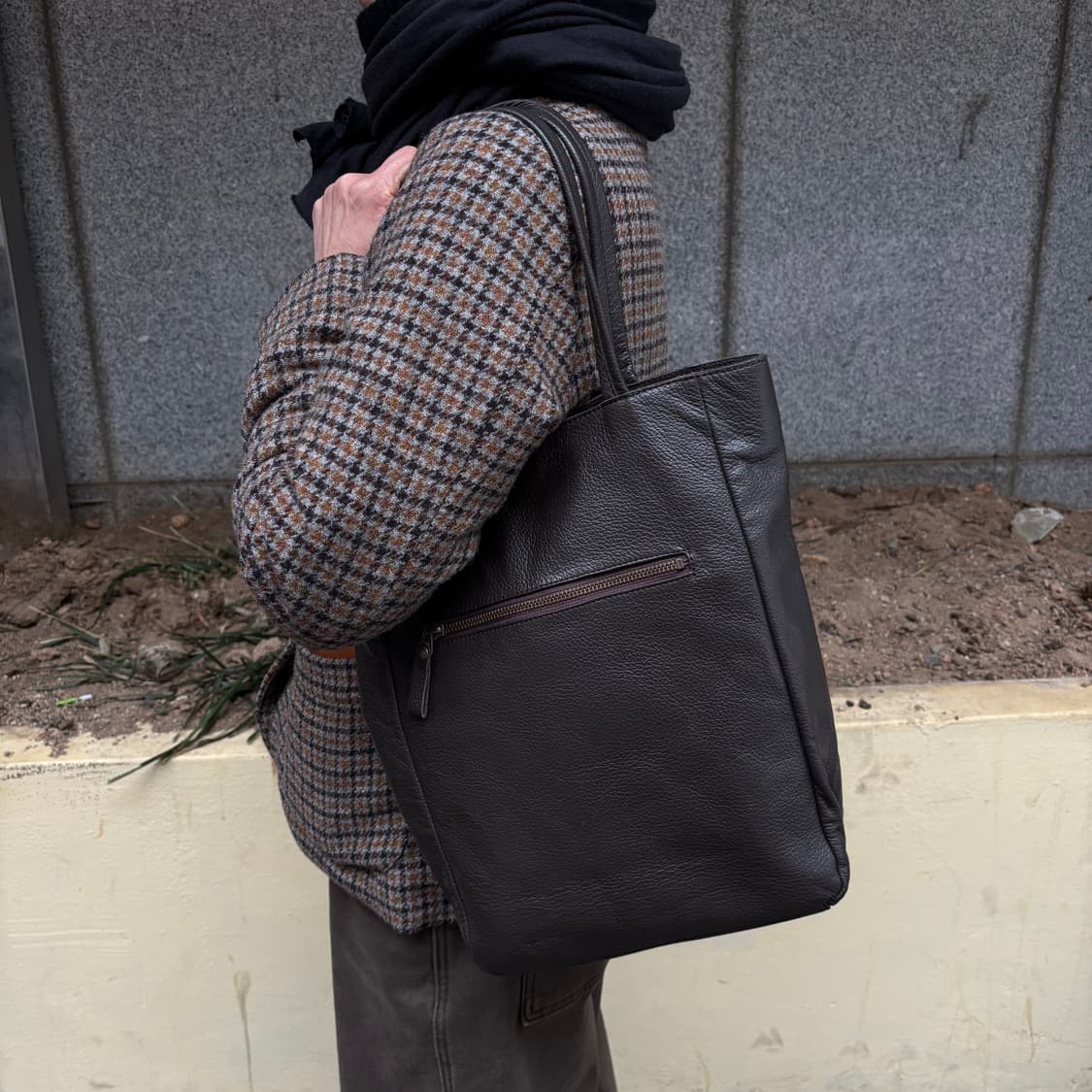 vtg cowhide sp tote bag 상품이미지2