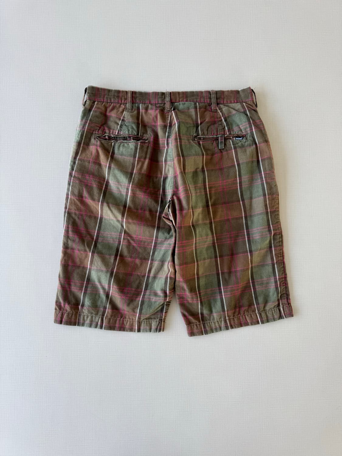 00s 스투시 체크 반바지 상품이미지5