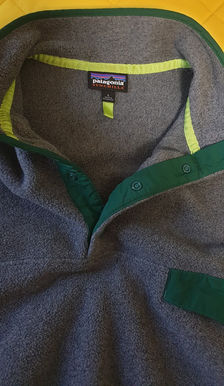 파타고니아 헤비웨이트 신칠라 풀오버 니켈 헌터그린 L 상품이미지5