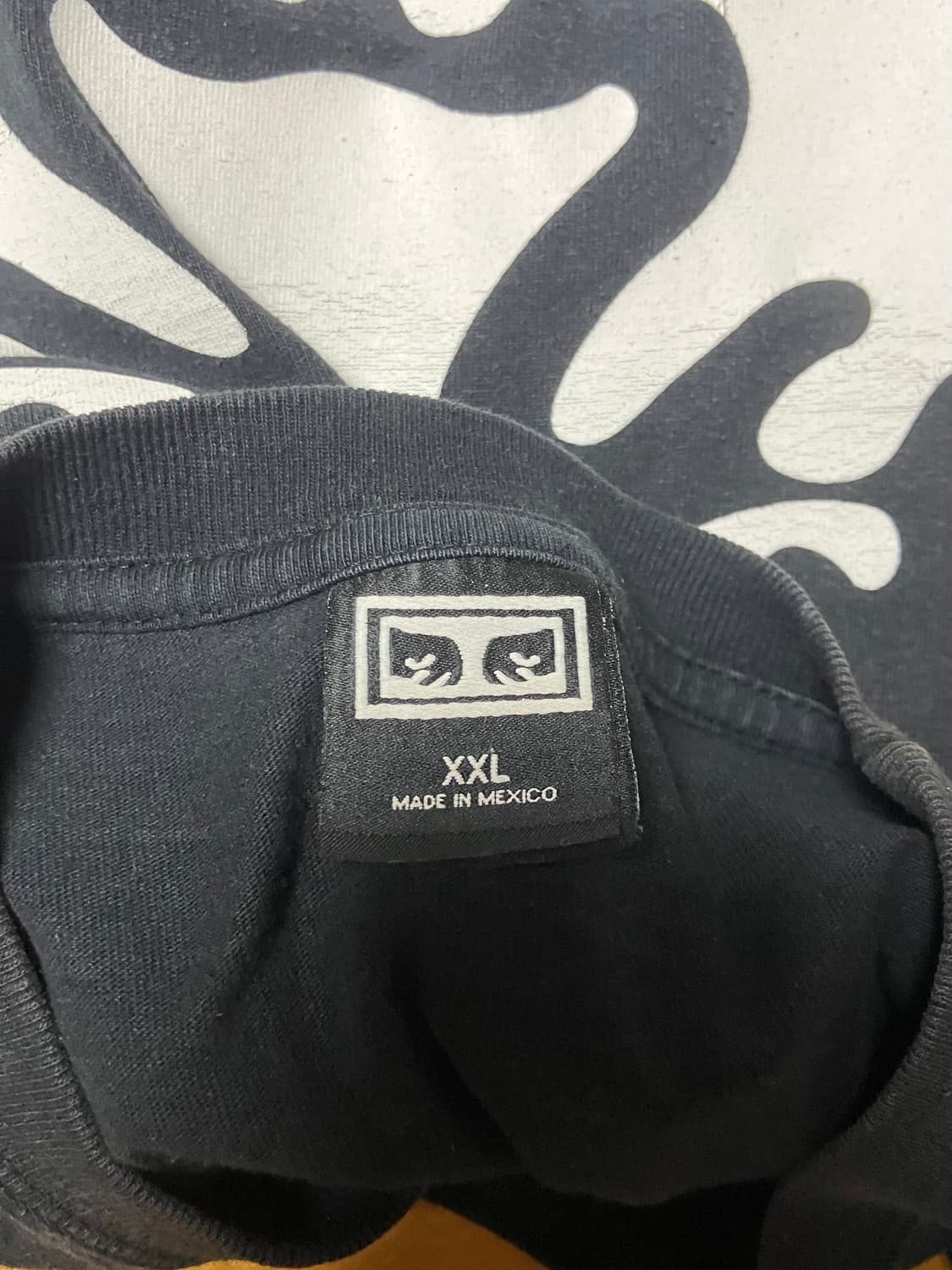 오베이 기본 블랙 반팔 xxl 상품이미지3