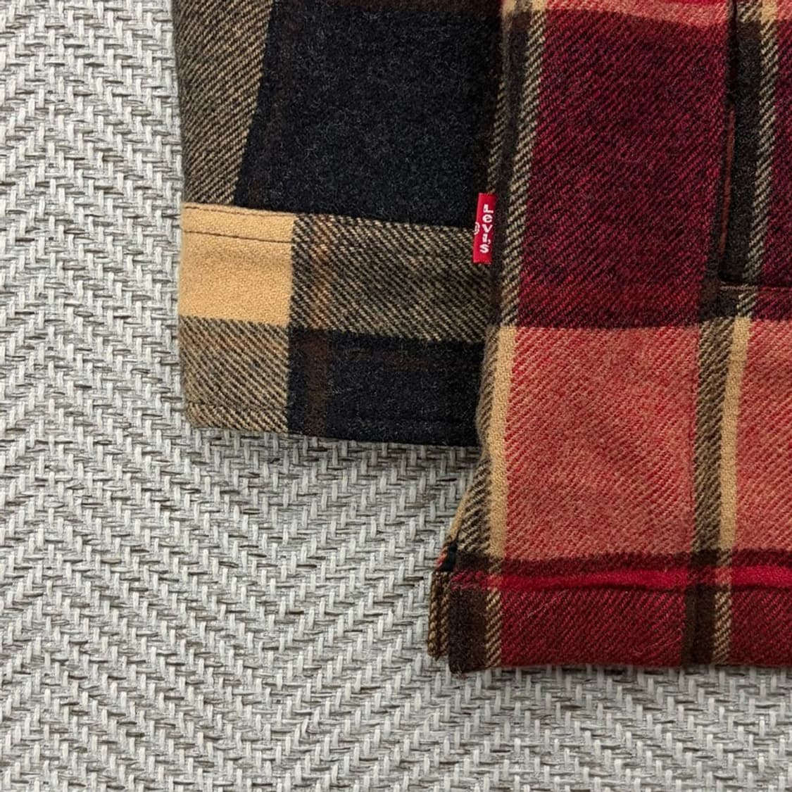 리바이스 체크 모직 자켓 v2016 상품이미지5