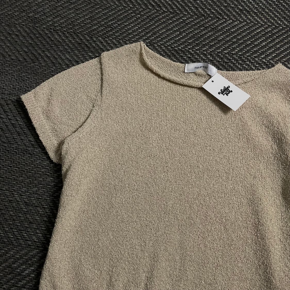 빈티지 우먼스 부클레 크롭 니트o 4284 상품이미지2