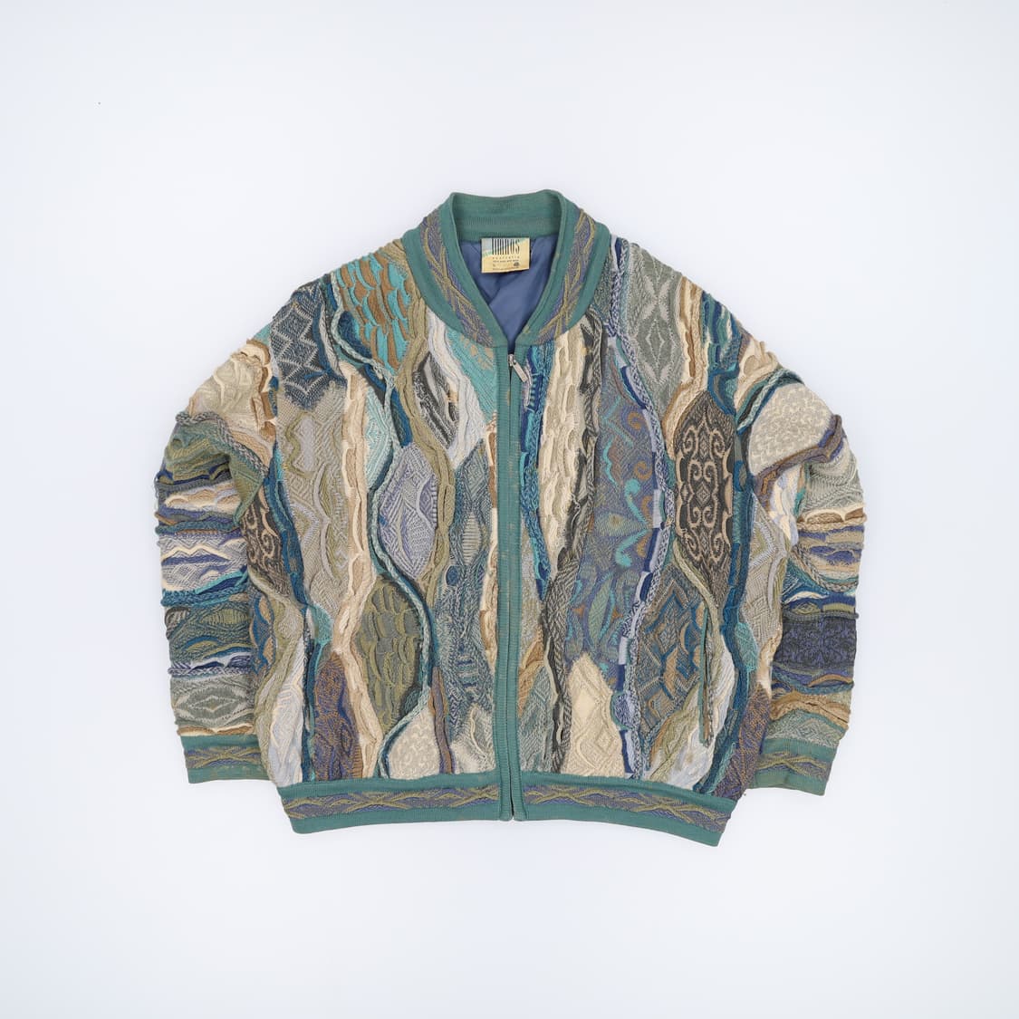 S 림노스 오스트레일리아 박시핏 케이블 니트 집업 4181 상품이미지1