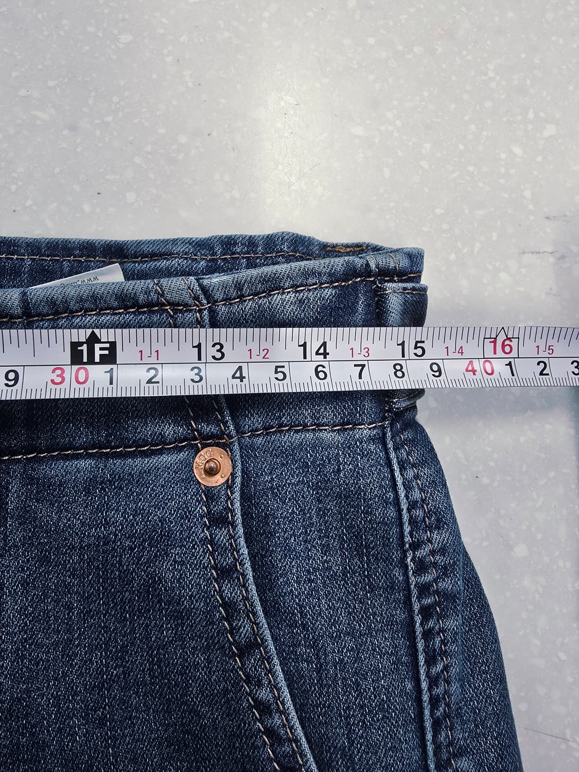 맥우드건 핀턱 데님 와이드 팬츠28 상품이미지7