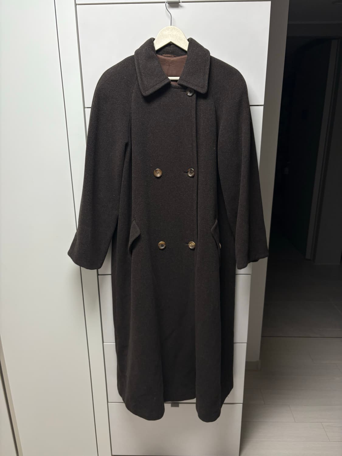 빈티지 발마칸 코트 브라운 66-77사이즈 르메르 오라리 상품이미지1