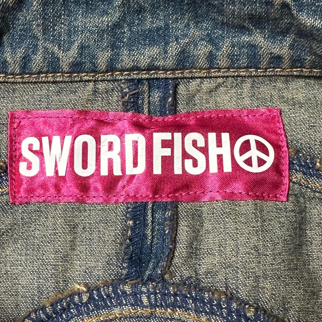 SWORDFISH Y2K 해체주의 투웨이 크롭 데님자켓 후루츠패밀리