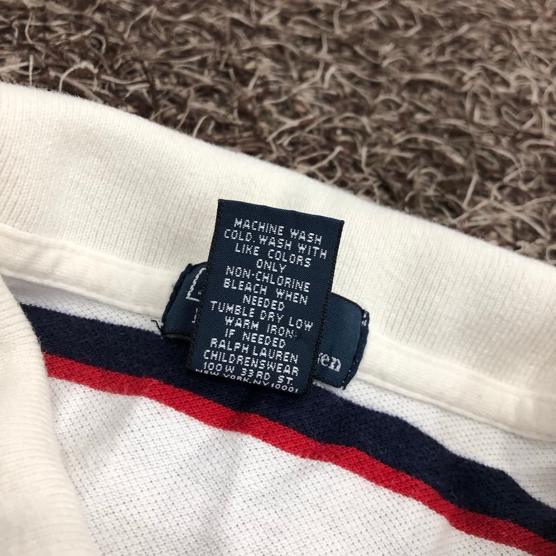 폴로 랄프로렌 걸즈 스트라이프 PK 카라 반팔 티셔츠 상품이미지5