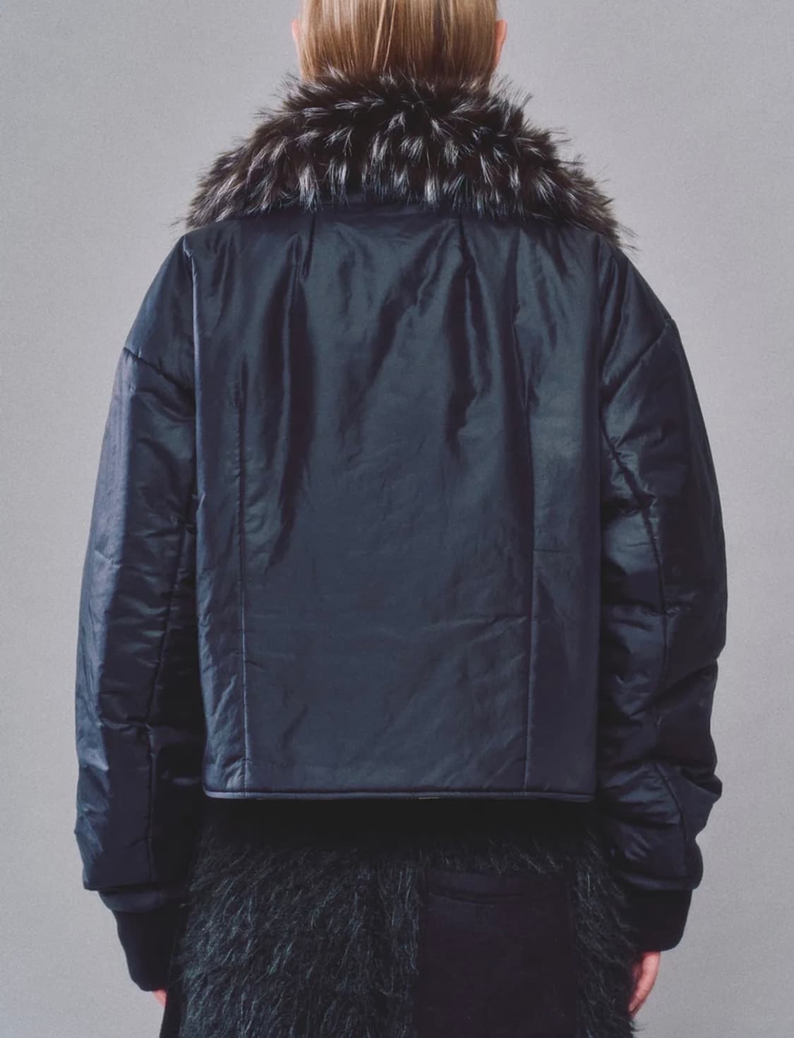 솜속 하이넥 하네스 푸퍼 재킷 상품이미지3