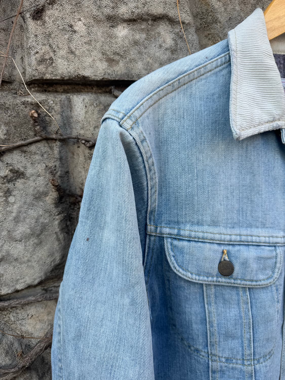 70s lee 빈티지 스톰라이더 하드페이딩 데님 웨스턴 자켓 상품이미지7