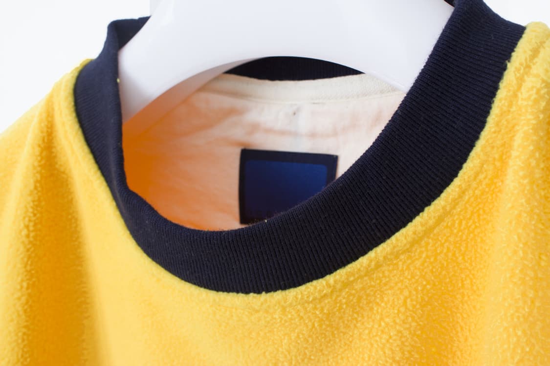 도큐먼트 라운드넥 폴라플리스 저지 옐로우 상품이미지4