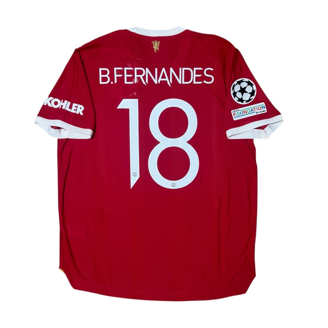 21-22 맨체스터 유나이티드 홈 어센틱 유니폼 브루노 페르난데스 상품이미지2
