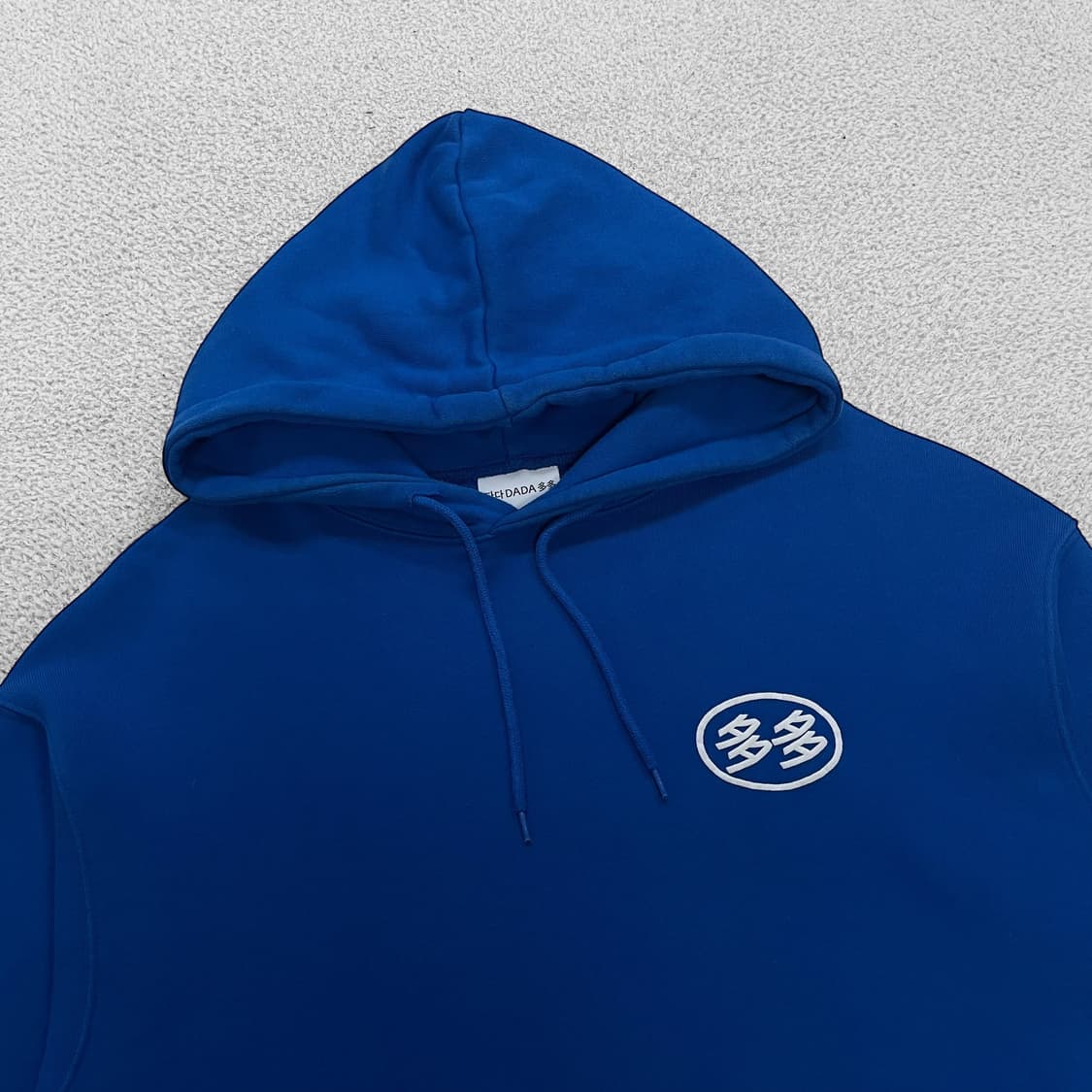 다다이즘 서비스 로고 후드티 블루 상품이미지2