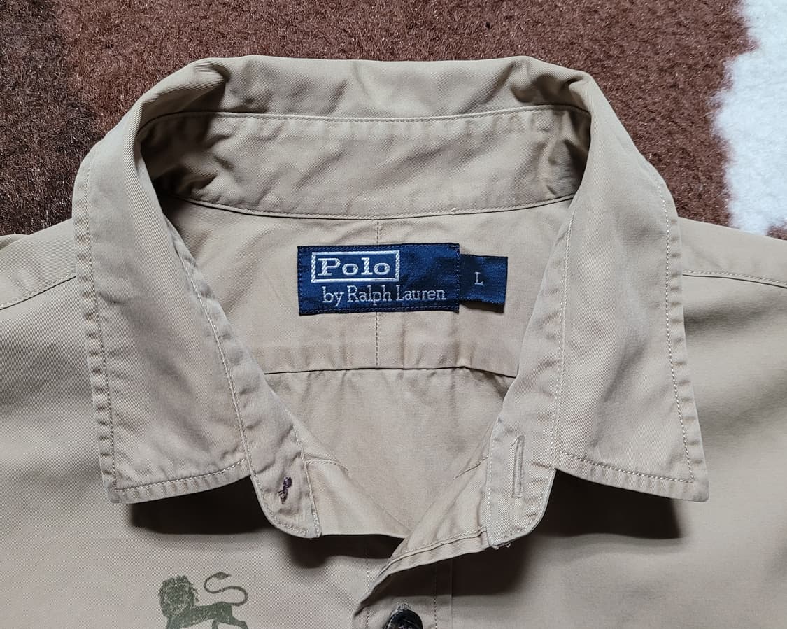 폴로 랄프로렌 남성 사파리 카멜 칼라 남방(L) 상품이미지4