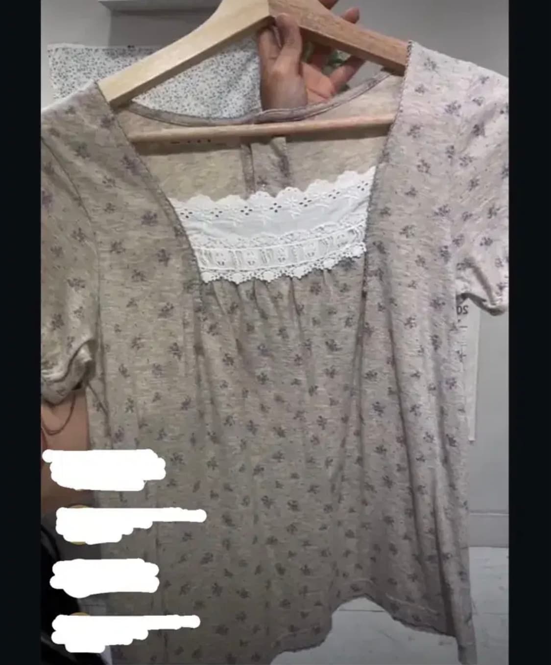 sm2 잔꽃 반팔 프릴 빈티지  상품이미지1