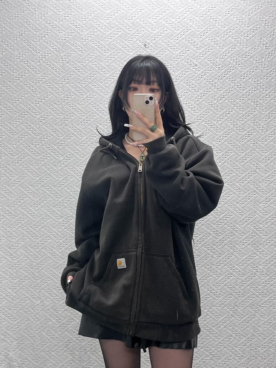 칼하트 빈티지 캐주얼 오버핏 레인디펜더 써멀 후드집업 L C11460 상품이미지2
