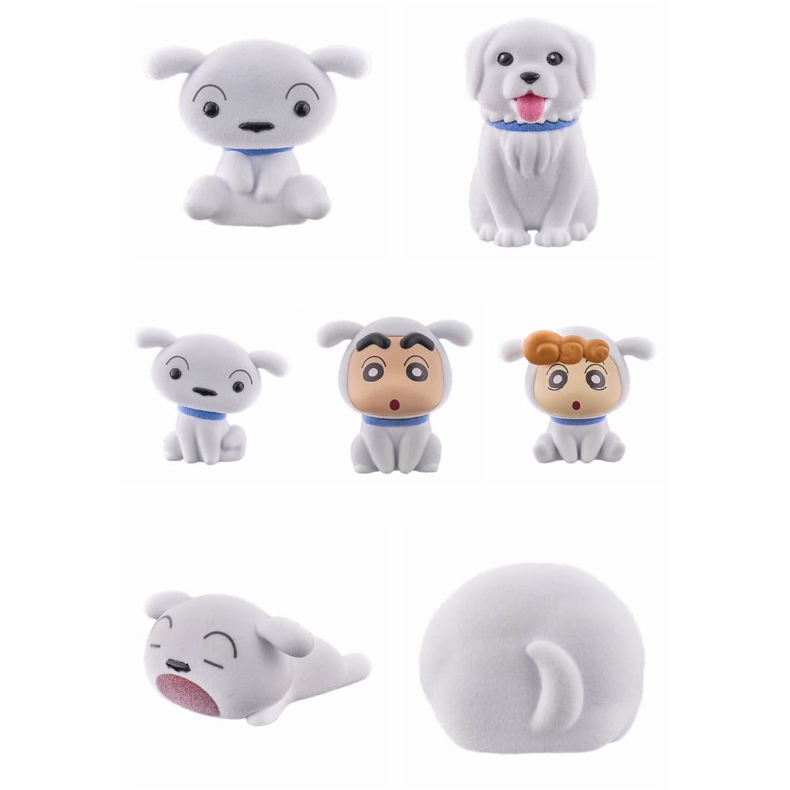 반다이 짱구 흰둥이 플로키돌 가챠 피규어 전7종 일괄 상품이미지9