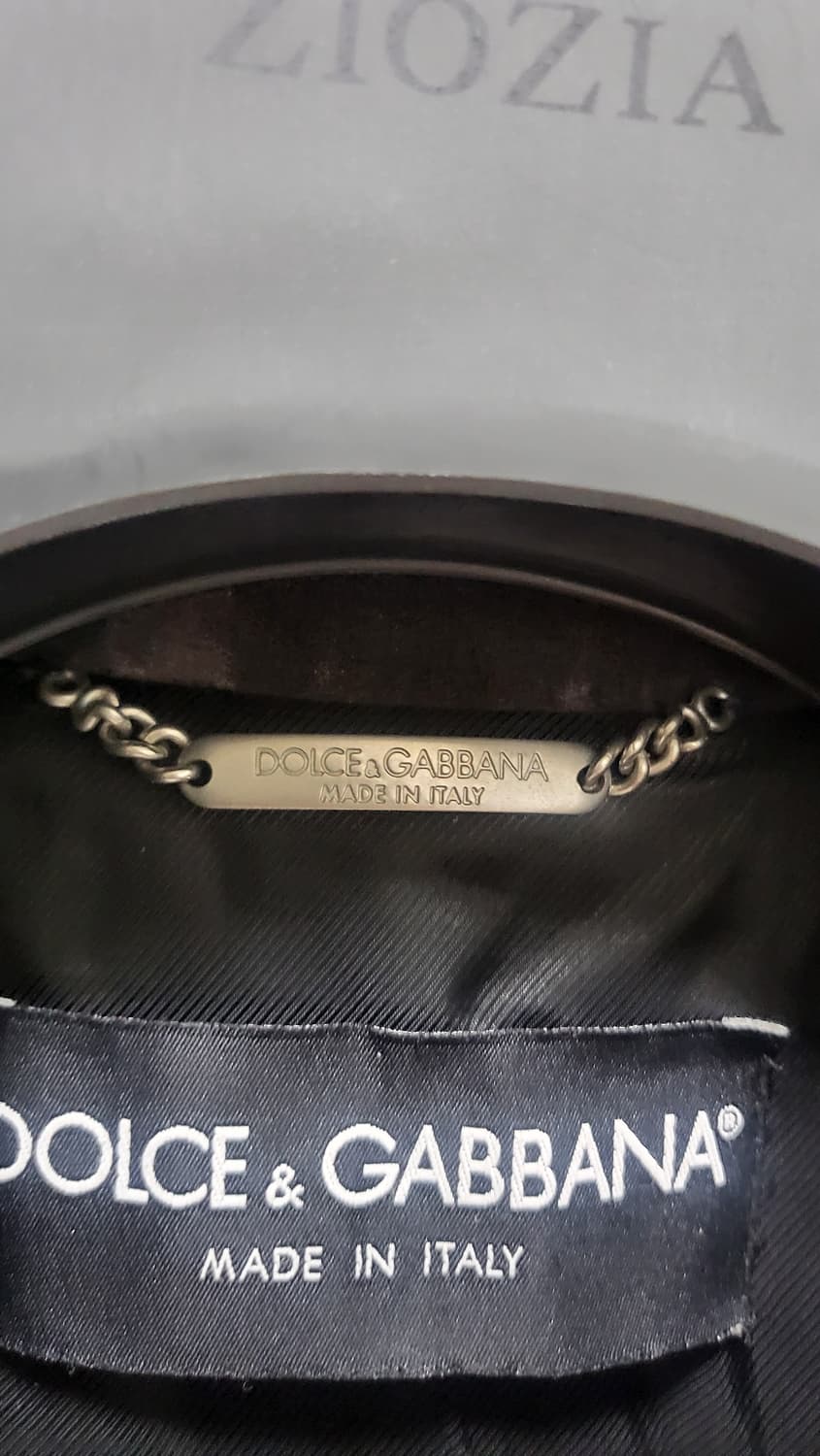 돌체앤가바나(Dolce & Gabbana)의 금장 스웨이드 오일워싱 자켓 상품이미지7
