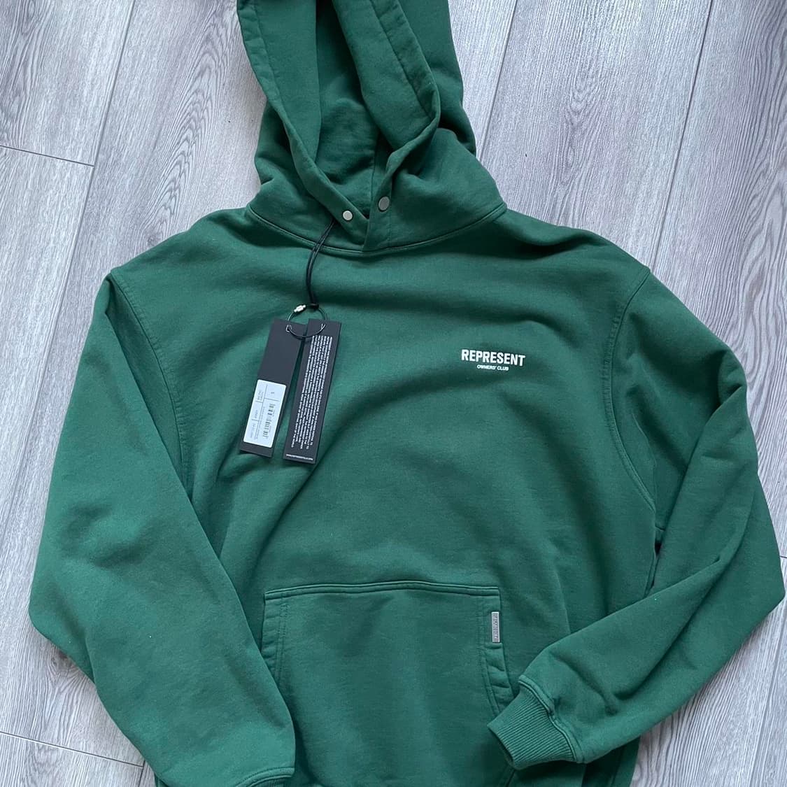 (페퍼유 세븐틴 민규 착용)리프레젠트 오너스클럽 그린 m 상품이미지4