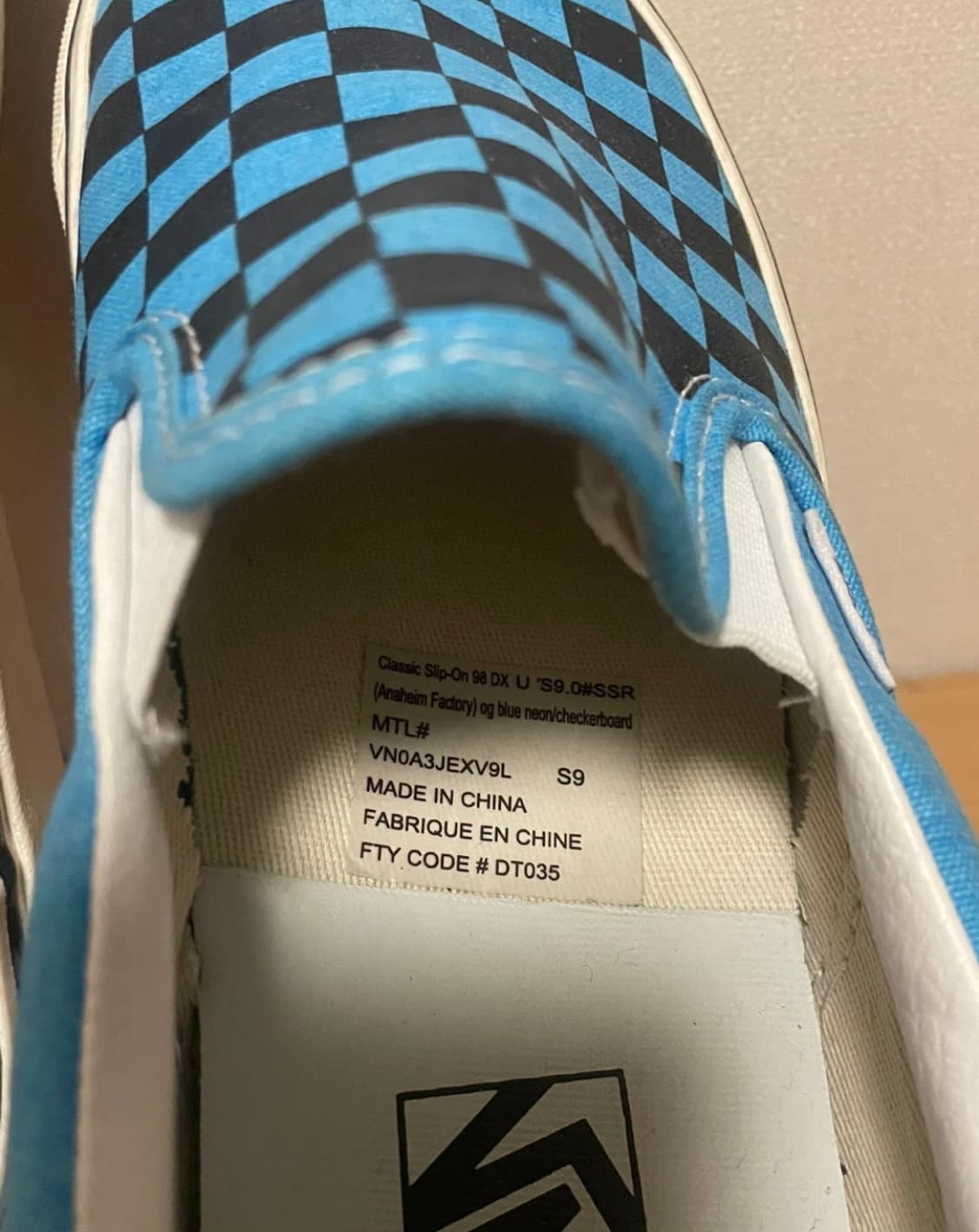 반스 클래식 슬립온 체커보드 블루 270 상품이미지4