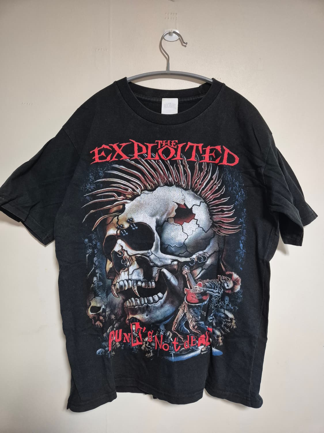 펑크 헤비메탈 해골 티셔츠 상품이미지1