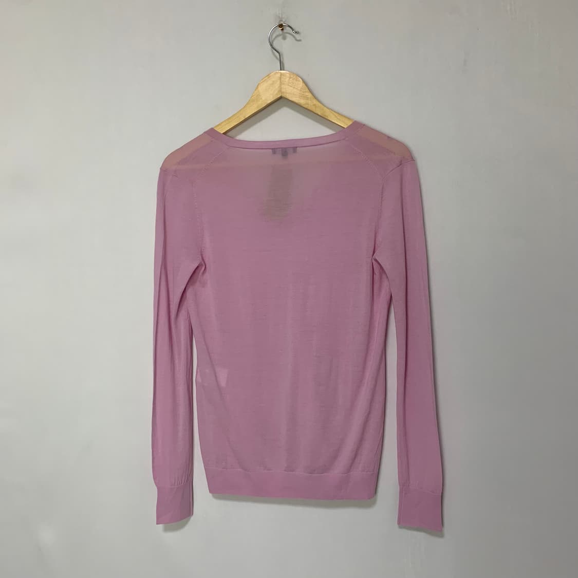 Theory 띠어리 쿨핑크 브이넥 빈티지 긴팔 니트 S 상품이미지5