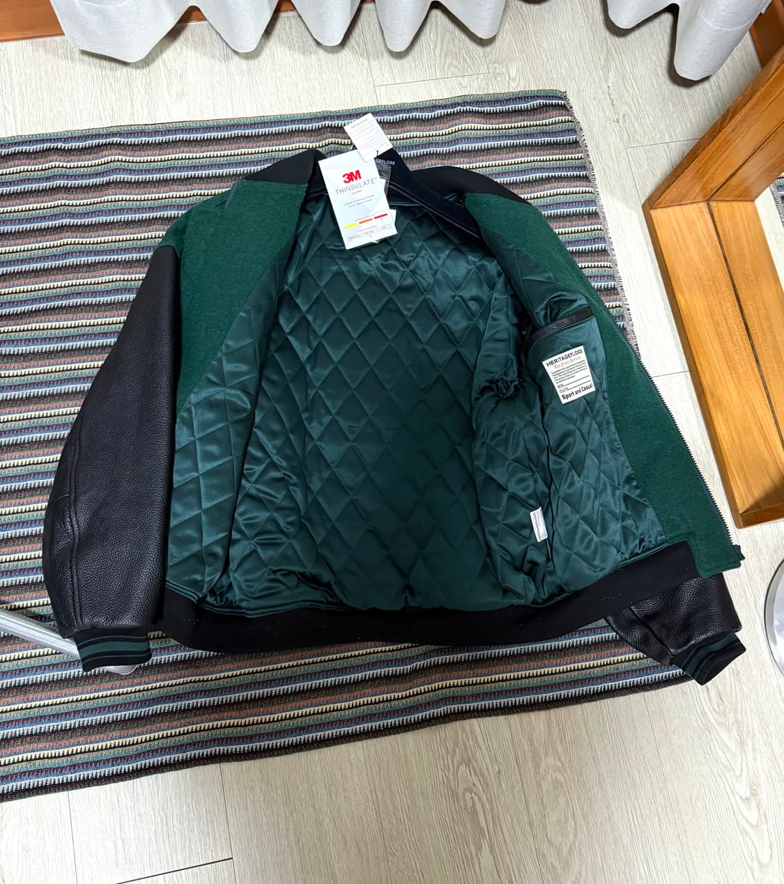 헤리티지플로스 바시티 레더 자켓 상품이미지4