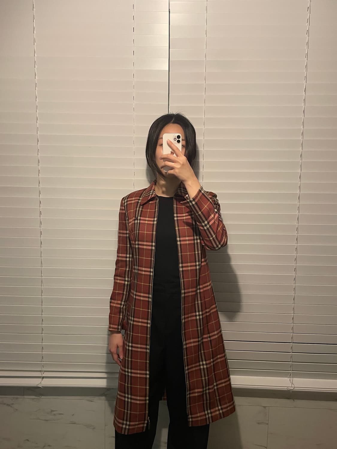 버버리 블루라벨 레드체크 원피스 상품이미지2