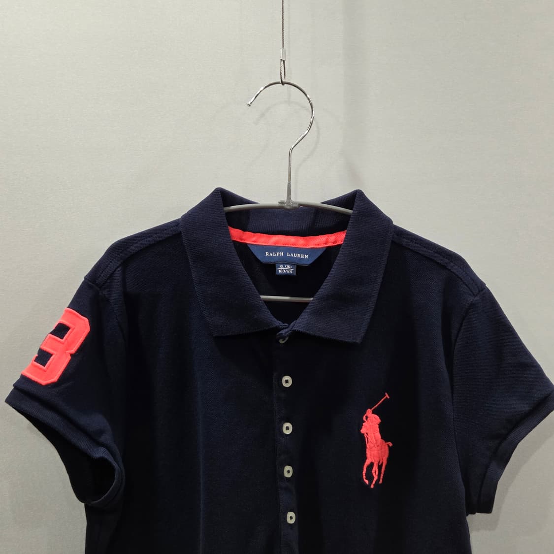 폴로랄프로렌 걸즈 빅포니 피케 카라 반팔티 XL/16  상품이미지2