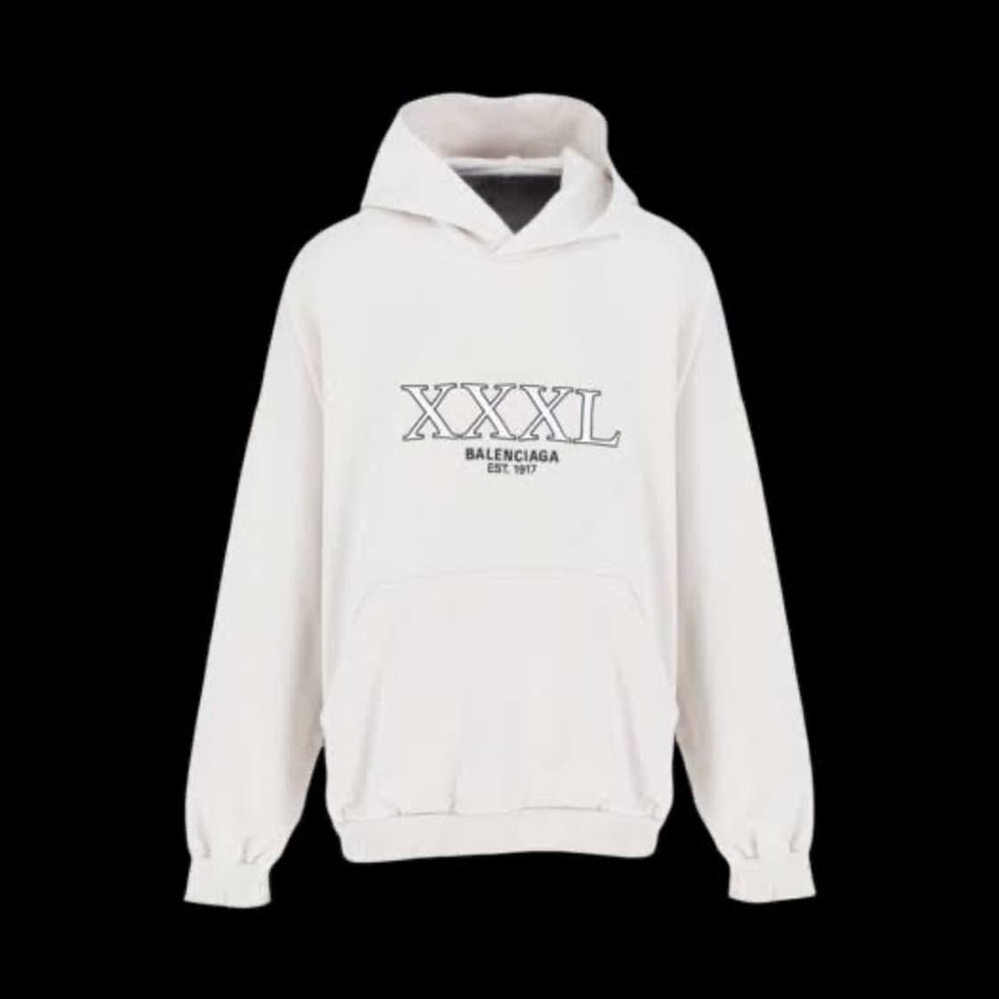 발렌시아가 xxxl 후드 화이트 런웨이 버전 X 상품이미지1