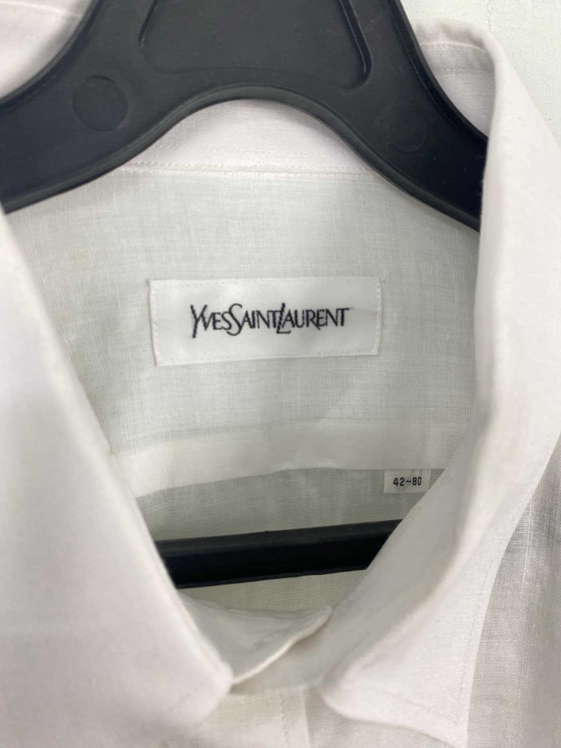 YSL 입생로랑 린넨 마 화이트 셔츠 상품이미지3