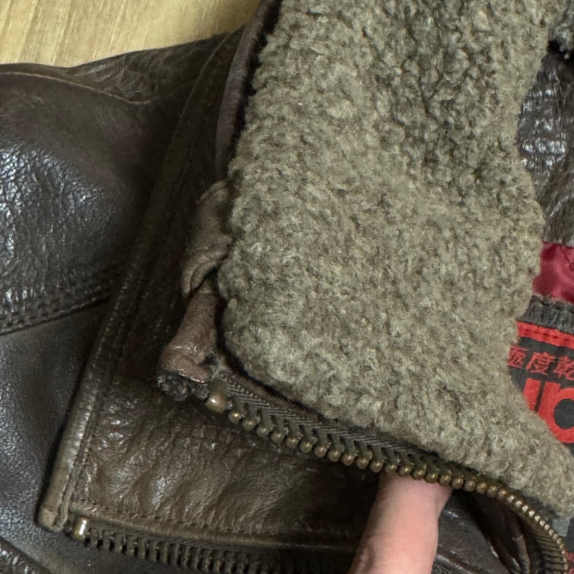 Superdry 리얼 가죽 자켓 XL 상품이미지5