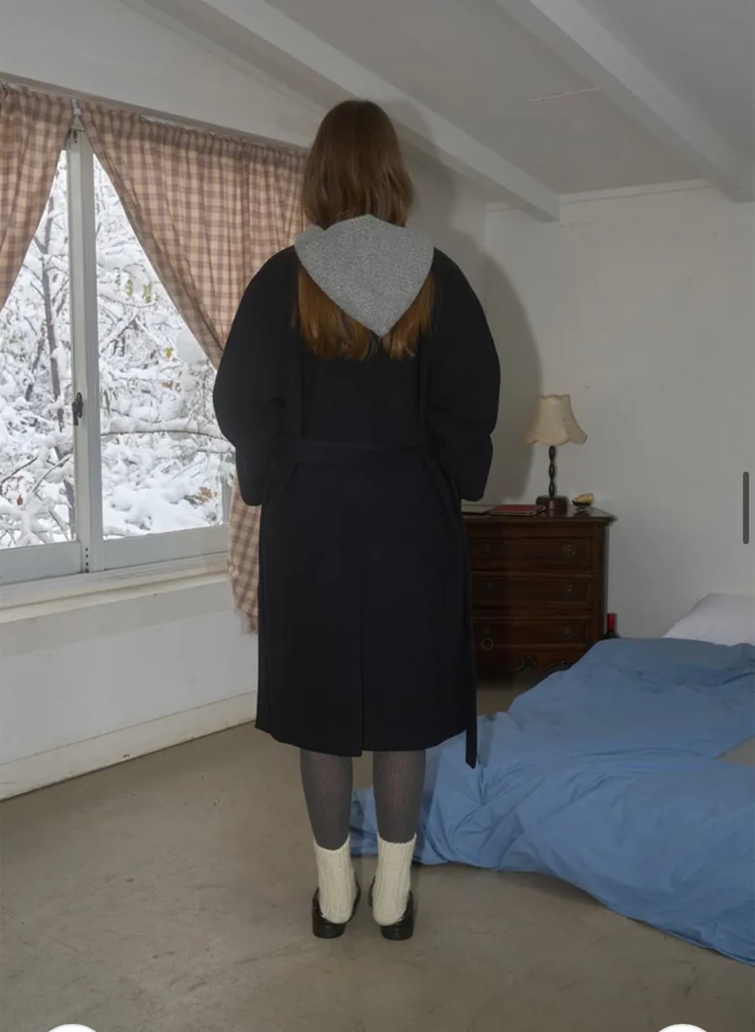 바이무드 더히어 보넷니트햇 bonnet knit hat gray 상품이미지6