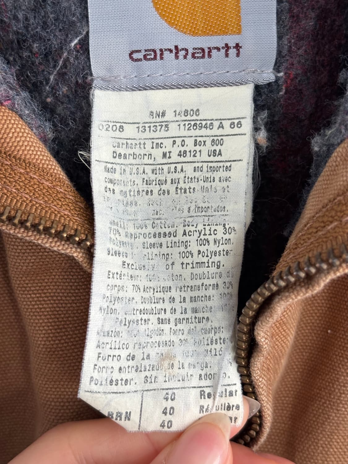 Carhartt 칼하트 페인팅 디트로이트 워크 자켓 상품이미지6