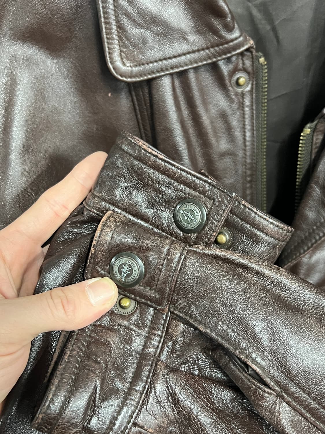 Vintage 빈티지 90s 양가죽 A-2 레더 자켓 상품이미지4