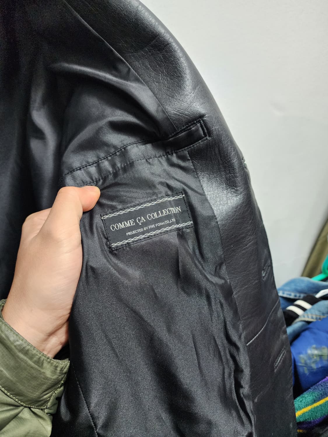 COMME ÇA COLLECTION 리얼레더 3버튼 블레이저 상품이미지8