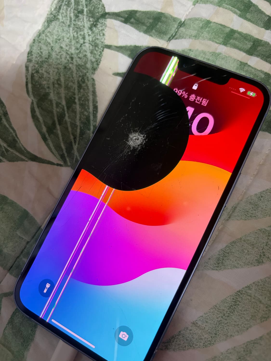 아이폰14 블루 128기가 배터리 효율 88 액정파손 상품이미지7