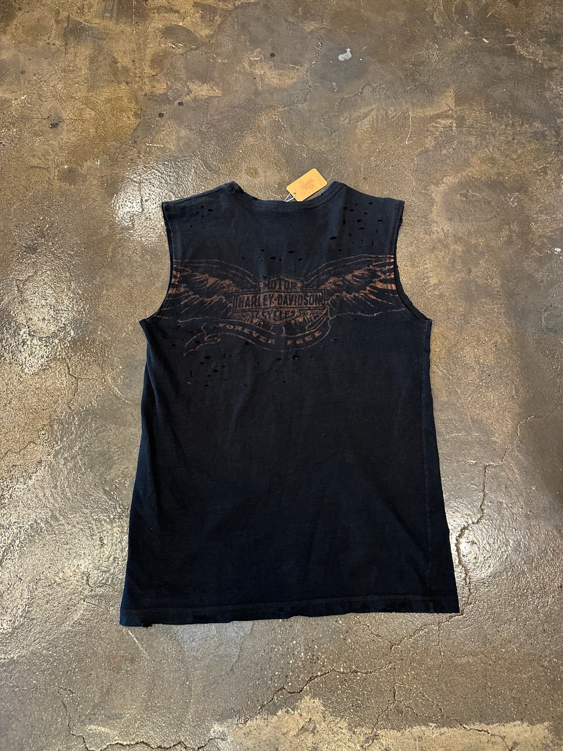 Harley Davidson 할리 데이비슨 데미지드 나시 M 상품이미지2