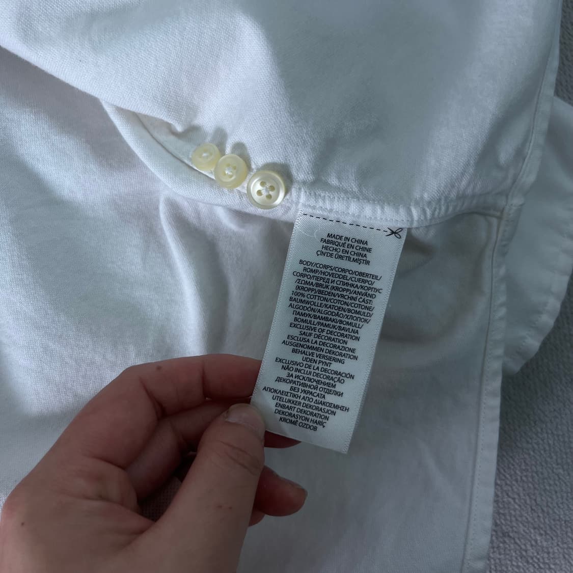 105 폴로랄프로렌 클래식핏 코튼 화이트 셔츠 상품이미지8