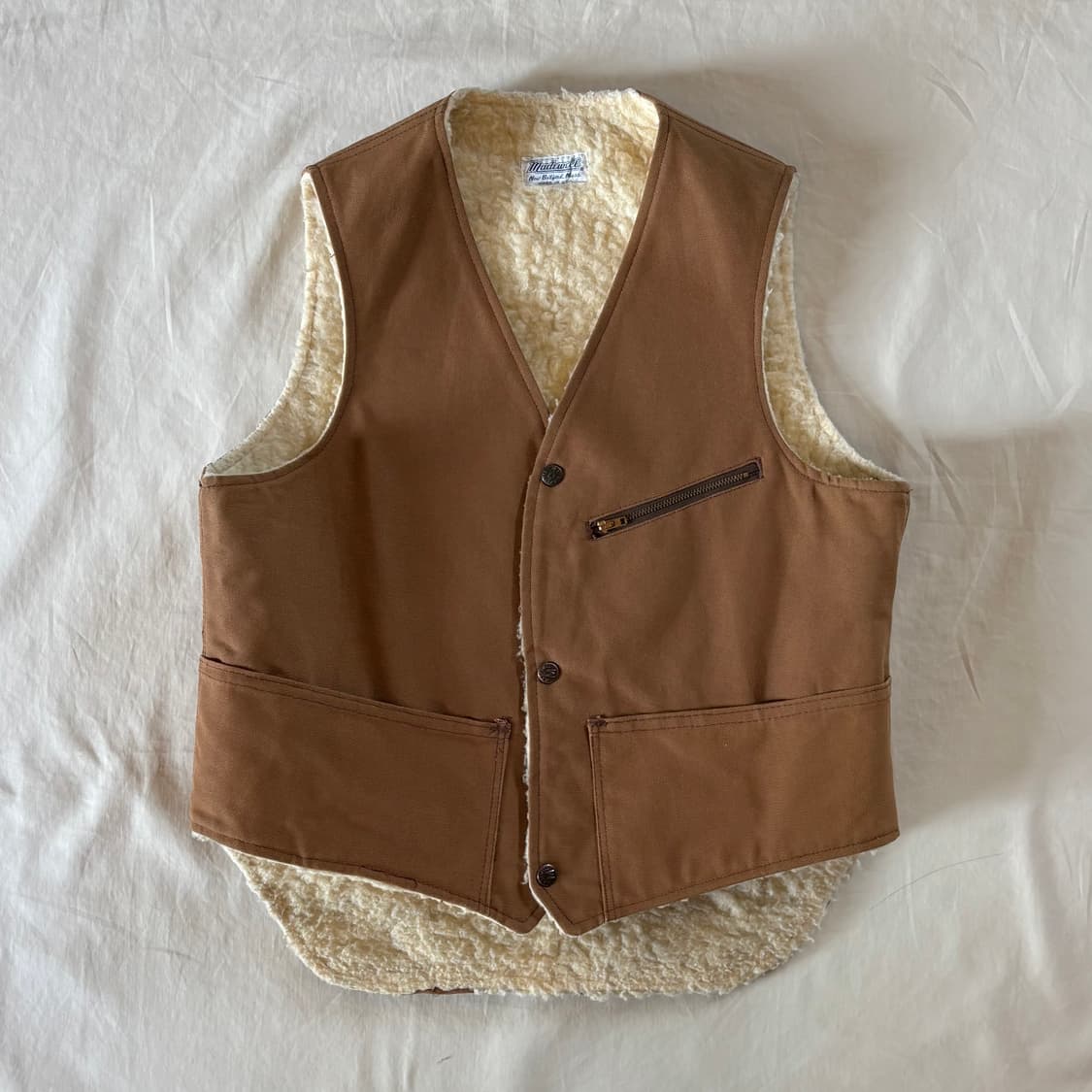 (100) 70s USA Madewell 캔버스 쉐르파 베스트 상품이미지8
