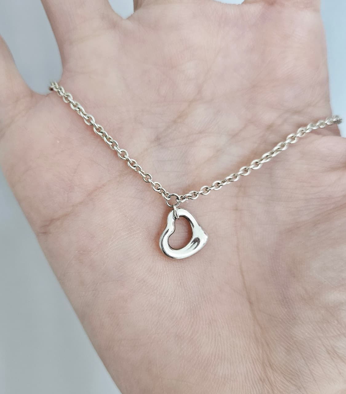 티파니앤코 엘사퍼레티 오픈하트 팔찌 [약 18.5cm] [정품/풀세트] 상품이미지5