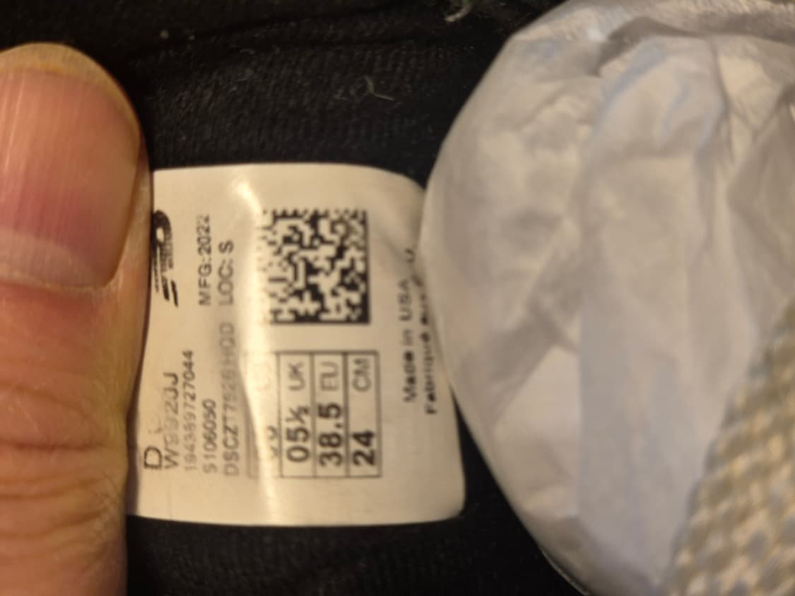 정품/ 뉴발란스 xJJJ 자운드992 메이드인 USA 모시그린 240 상품이미지9