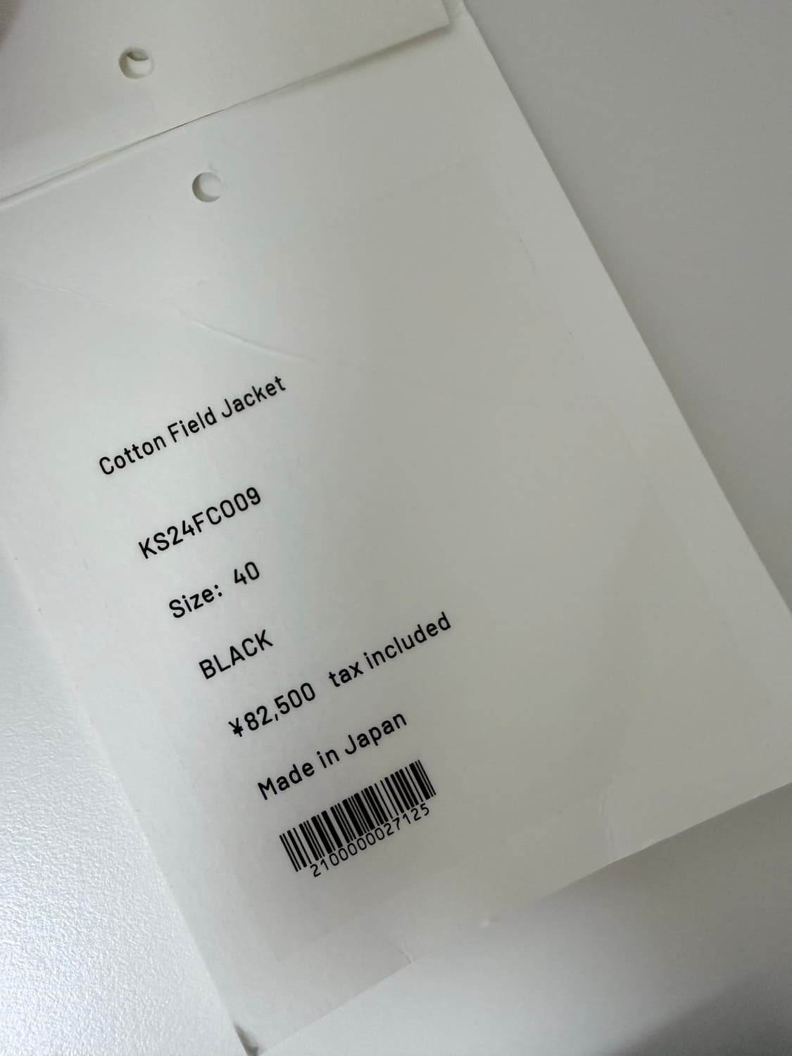 24FW 캡틴선샤인 코튼 필드 자켓 블랙 40 상품이미지7