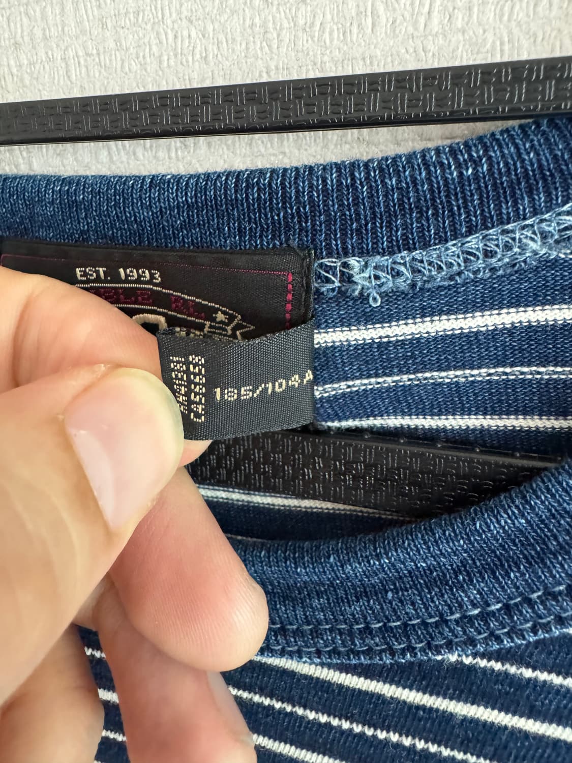 XL 더블알엘 인디고 스트라이프 저지 티셔츠 상품이미지5