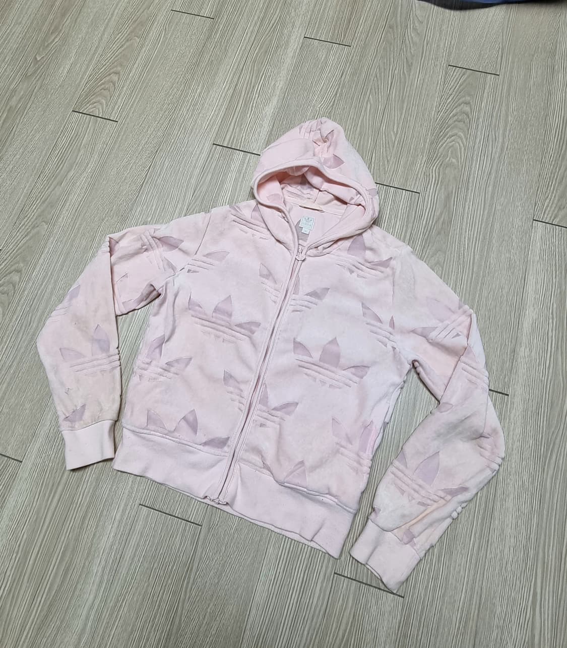 빈티지 시스루 아디다스 테리 후드 집업  상품이미지2