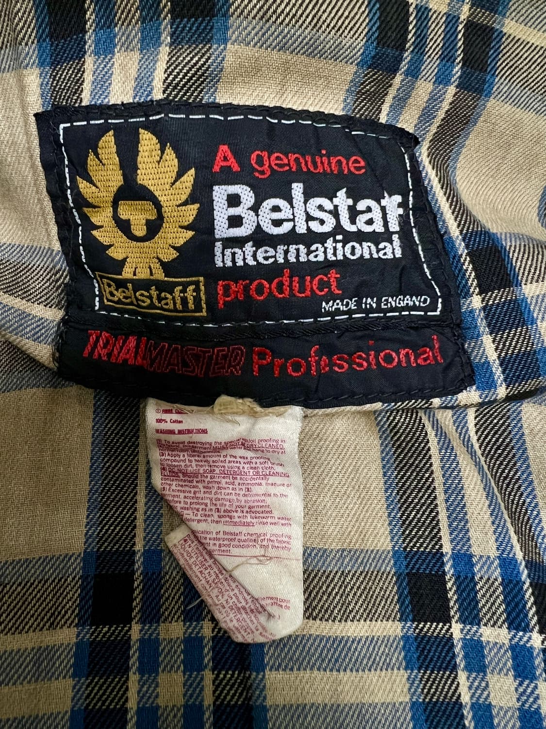 빈티지 벨스타프 X BMW 트라이얼마스터 왁스드 자켓 상품이미지3