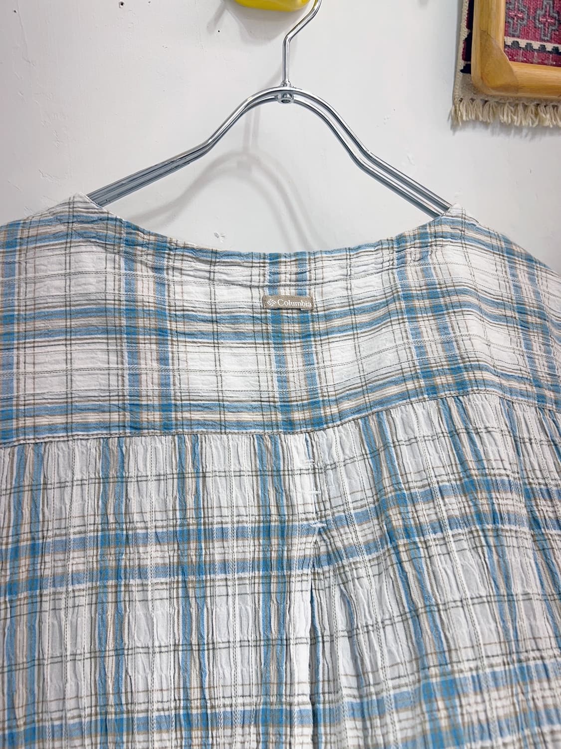 👧🏻Columbia Checkered Blouse made india 상품이미지9