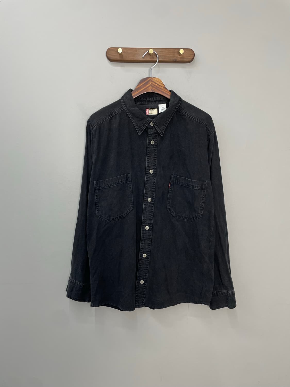 리바이스 레드탭 흑청 데님 셔츠 H1036 상품이미지2